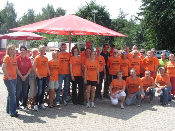 Das Helfer-Team der Running-Abteilung zum Coca-Cola Straßenlauf 2014